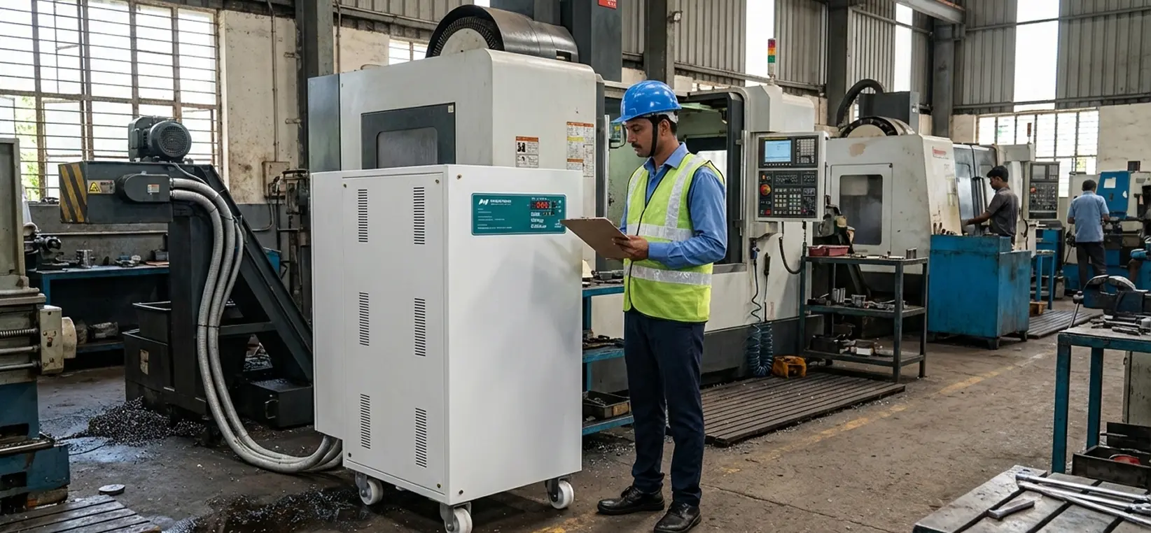 Industrial voltage stabilizer technology for plant power control